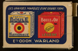 Jeu De Cartes 53 Cartes - Cigarettes Boule D'Or / Boule Nationale - Ets Odon Warland - Voir Scans - Carte Da Gioco