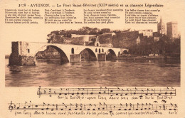 FRANCE - Avignon - Le Pont Saint-Bénézet Et Sa Chanson Légendaire -  Carte Postale Ancienne - Avignon (Palais & Pont)