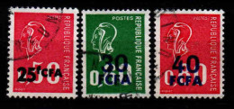 Réunion  - 1971/74 - Tb De France Surch - N°393/429/430  - Oblit - Used - Gebruikt