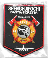 Ecusson PVC SPENGHJIFOCHI BASTIA PORETTA SSLIA - Firemen