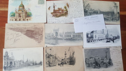 Lot De 26 Cartes De L'exposition Universelle De Paris 1900 Et Quelques Divers - Expositions