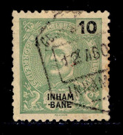 ! ! Inhambane - 1903 D. Carlos 10 R - Af. 17 - Used - Inhambane