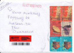 Argentina Registered Cover Sent To Denmark 10-3-2011 Good Franked - Cartas & Documentos