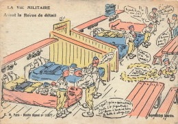 ILLUSTRATEURS - Non Signés - La Vie Militaire - Animé - Colorisé -  Carte Postale Ancienne - Unclassified