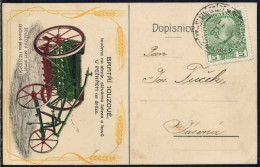 AUTRICHE HONGRIE - MACHINE AGRICOLE - CHARRUE / 1908 CP ILLUSTREE (ref 692) - Briefe U. Dokumente