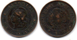 MA 25048 / Argentine - Argentina 1 Centavo 1890 TB+ - Argentine