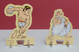 Lot De 4 Figurines Astérix En Carton Sur Pieds De 2016 ( Voir Photos ). - Astérix & Obélix