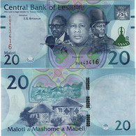 LESOTHO       20 Maloti       P-W27       2021       UNC - Lesoto