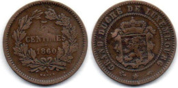 MA 25053 / Luxembourg 5 Centimes 1860 A TB - Lussemburgo
