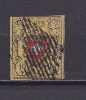 SUISSE 1850 TIMBRE N°15 OBLITERE CROIX - 1843-1852 Federal & Cantonal Stamps