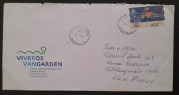 SD)SPAIN. ANNIVERSARY OF THE EUROPEAN CONVENTION ON THE RIGHTS OF MEN. CIRCULATED TO MEXICO - Fiscali-postali