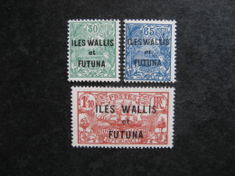 A). Wallis Et Futuna:  TB Série  N° 40 Au N° 42, Neufs X . - Unused Stamps