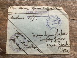 Enveloppe Avec Marques Du 38eme RAL 14-18 - 1914-18