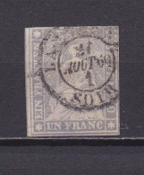 SUISSE 1854 TIMBRE N°31 OBLITERE HELVETIA - Gebraucht