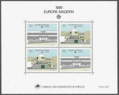 PORTUGAL STAMP - MADEIRA 1990 EUROPA Stamps - Post Offices MINISHEET MNH (A1#113) - Nuevos