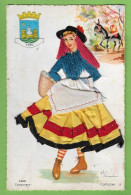 Faro - Costumes Portugueses - Bordado - Ilustração - Ilustrador - Carte Brodée - Embroidered - Portugal - Faro