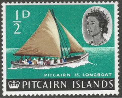 Pitcairn Islands. 1964-65 QEII. ½d MH. SG 36 - Pitcairneilanden