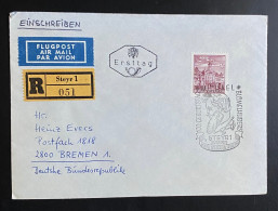 Österreich 1965 R-Brief Steyr Bauten Mit Mi. 1194 FDC Sonderstempel Gestempelt/o - Briefe U. Dokumente