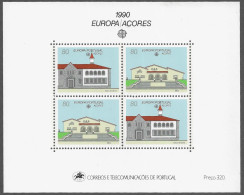 PORTUGAL STAMP - AZORES 1990 EUROPA Stamps - Post Offices MINISHEET MNH (A1#112) - Nuevos