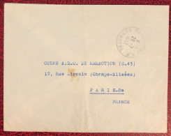 Cambodge, Divers (1ère émission) Sur Enveloppe TAD Phnom Penh 28.7.1952, Pour La France  - (B1748) - Kambodscha