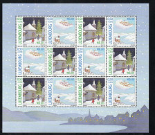 LUXEMBOURG LUSSEMBURGO 2003 CHRISTMAS NOEL NATALE WEIHNACHTEN NAVIDAD BLOC FEUILLET BLOCK SHEET BLOCCO FOGLIETTO MNH - Blocs & Feuillets