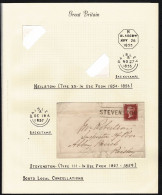 GB SCOTLAND QV STEVENSON LOCAL PENNY RED 1857 - Covers & Documents