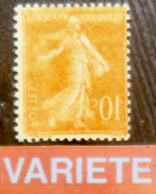 R1300/135 - 1906 - TYPE SEMEUSE CAMEE - N°135 NEUF** - SUPERBE VARIETE >>> Impression RECTO-VERSO - Unused Stamps