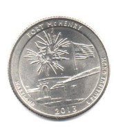 2013 - Stati Uniti 25 Cents - Quarter Fort McHenry   D     ------ - 2010-...: National Parks