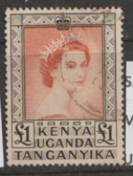 Kenya Uganda And Tanganyika  1952  SG 180  £1  Superb Used - Kenya, Uganda & Tanganyika