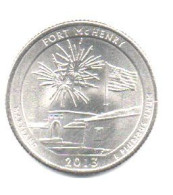 2013 - Stati Uniti 25 Cents - Quarter Fort McHenry   P     ------ - 2010-...: National Parks