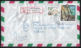 Portugal Cover GONDOMAR Cancel And Registration Label - Covers & Documents