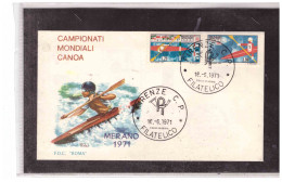 TEM18034  -  MERANO  16.6.1971   /   FDC   CAMPIONATI MONDIALI DI CANOA - Canoa