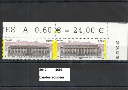 Variété CD2 De 2012 Neuf** Y&T  N° 4696 Bandes Soudées - Neufs