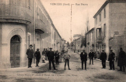 Vergèze (Gard) La Rue Neuve - Edition Briançon - Carte De 1907 - Vergèze