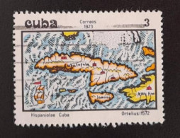 SD)1973. CUBA. MAP OF CUBA. JAMAICA. SHIP. USED. - Lots & Serien