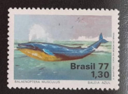 SD)1977. BRAZIL. BLUE WHALE. USED - Colecciones & Series