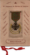 4me REGIMENT DE MARCHE DE ZOUAVES ARMEE AFRIQUE GUERRE 1914 1918 CARTE SOUVENIR CITATIONS - 1914-18