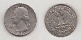 USA - QUARTER DOLLAR 1981 P - 1932-1998: Washington