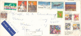 Canada Registered Cover Sent Air Mail To Denmark 3-2-1981 With A Lot Of Stamps - Brieven En Documenten