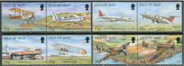 Isle Of Man - Mi 722-729 - MNH - Aeroplanes, Avion, Flugzeuge - Isla De Man