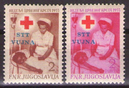 ITALIA - Trieste-Zona B -1953 - RED CROSS + PORTO  - MNH**VF - Nuevos