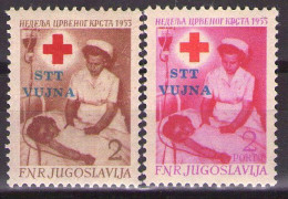 ITALIA - Trieste-Zona B -1953 - RED CROSS + PORTO  - MNH**VF - Nuevos