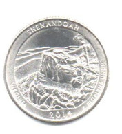 2014 - Stati Uniti 25 Cents - Quarter Shenandoah     D     ------ - 2010-...: National Parks