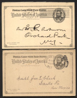 UY1m 2 Message Cards Buffalo NY + David City NE 1894-1909 - ...-1900