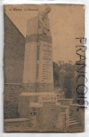 Tavier (B-5310). Carte Ancienne Collée Sur Un Carton Découpé: Le Monument - Eghezee