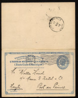 UY2 UPSS MR3 Sep.1 Postal Card With Reply New York NY To HAITI 1912 - ...-1900
