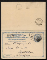 UY2 UPSS MR3 Sep.1 Postal Card With Reply Used To NETHERLANDS 1893 Cat.$22.50 - ...-1900