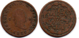 MA 25078 / Espagne - Spain - Spanien 8 Maravedis 1820 J TB - Primeras Acuñaciones