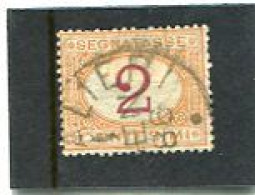 ITALY/ITALIA - 1870  POSTAGE DUE  2c  FINE USED - Strafport