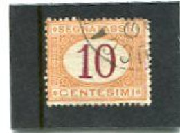 ITALY/ITALIA - 1870  POSTAGE DUE  10c  FINE USED - Portomarken